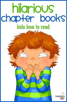 a children's book with an image of a boy covering his face and hands