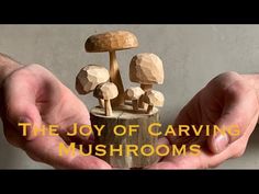 the joy of carving mushrooms in wood