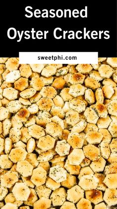 seasoned oyster crackers with text overlay