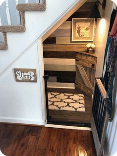 stairs leading up to the second floor in a house