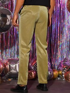 Glimmer in style with our Men’s Metallic Glitter Dress Pants. These sleek and formal pants are designed to make a statement with a unique glittery finish. Their comfortable, stretch-fit fabric provides a perfect fit and superior comfort for all occasions. 95% Polyester, 5% Spandex Hand Wash Only Size Chest Waist XXS 29 - 31 27 - 29 XS 30 - 32 28 - 30 S 34 - 36 30 - 32 M 38 - 40 32 - 33 L 42 - 44 33 - 34 XL 46 - 48 36 - 38 2XL 48 - 50 40 - 42 3XL 50 - 52 44 - 48 Golden Year Birthday, Birthday Dresscode, Formal Pants, Winter Knit Hats, Glitter Dress, Boot Accessories, Winter Knits, Mens Sandals, Sunglass Frames