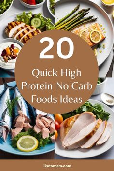Looking for quick and easy high-protein, no-carb meal ideas? Check out these 20 delicious and satisfying foods that are perfect for keto, low-carb, or high-protein diets. Whether you're meal prepping, looking for a snack, or need a full meal, these options are packed with protein and free from carbs. Perfect for anyone looking to fuel their body while staying on track with their health goals. High Protein Meals No Carbs, All Protein No Carb Meals, High Protein Zero Carb Recipes, High Protein No Carb, High Protein No Carb Dinner, High Protein Zero Carb Meals, No Carb Meal Ideas, More Protein Less Carbs, No Carb Meal Prep