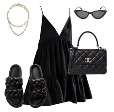 Zara Sandals, Instagram Dress, Chanel Chanel, Virtual Stylist, Looks Chic, Summer Fashion Outfits, Lookbook Outfits, Polyvore Outfits