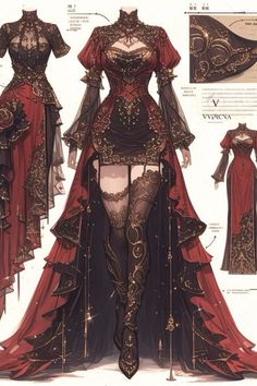 an image of a costume design for a woman