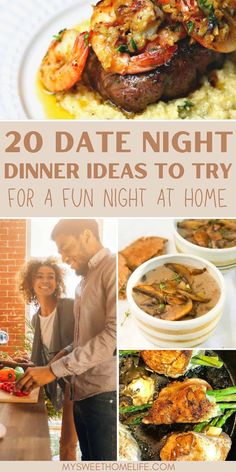 dinner ideas to try for a fun night at home - 20 date night dinner ideas