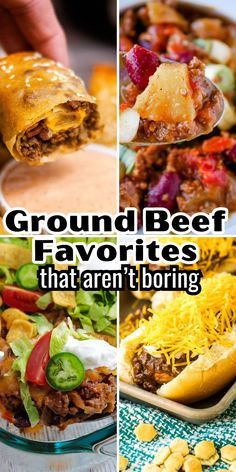 ground beef favorites that aren't boring in their own dishes, and what they do with them