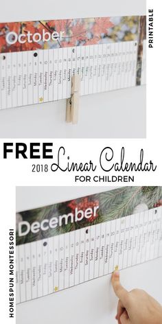 two calendars with the words december and december on them, one is for children