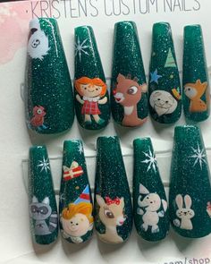 Christmas rudolph nails! Rudolph Nails, Reindeer Nails, Christmas Rudolph, Red Nose Reindeer, Rudolph The Red Nosed Reindeer, Rudolph The Red, Red Nose, Red Nosed Reindeer