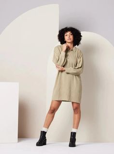 It's that time of year when we all want to live in a sweater. We've got good news... now you can with the Griffin Sweater Dress Made in India Fair Trade Certified 100% Organic Cotton GOTS Certified Organic Cotton Plus Size Business, Paper Child, Ribbed Knit Dress, Khaki Green, Scarf Hairstyles, Summer Essentials, V Neck Tee, Cropped Tank Top, Crop Tank