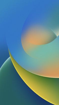 an abstract blue and yellow background with curves