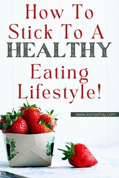 How to stick to a healthy eating lifestyle! How to have a healthy diet and stick to it! Healthy Eating Lifestyle, Unhealthy Snacks, Healthy Substitutions, Healthy Diet Tips, Morning Habits, Healthy Food Options, Keeping Healthy, Healthy Eating Tips