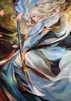 L5R - Doji Hotaru by muju Asian Characters, Character Game, Female Warriors, Rpg Characters, Water Dragon, Comics Art, Art Anime, Fantasy Artwork