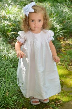 White Silk Toddler Flower Girl Dress Bishop Little Girl Strasburg – Strasburg Children Toddler Flower Girl Dress, Girl Silk Dress, Toddler Flower Girl, White Smocked Dress, Silk Flower Girl Dress, Smocked Baby Clothes, Craft Smock, Tulle Underskirt, Toddler Flower Girls