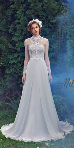 18 Lovely And Gorgeous Milva Wedding Dresses Long Sleeve Bridal Dresses, Baju Kahwin, 2016 Wedding Dresses, Net Dress, White Wedding Dress, Long Sleeve Dress Formal, Dress 2016, Dresses Modest, Elegant Bride