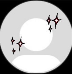 five red stars flying in the air over a white circle on a black and gray background