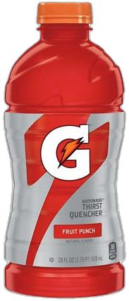 a bottle of gatorade fruit punch