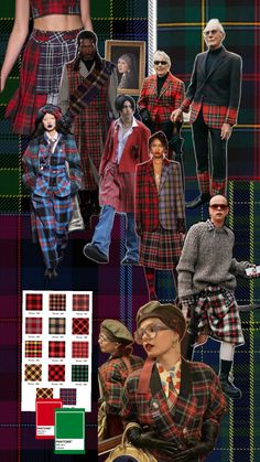 Class Dress, Social Branding, Mood Board Design, Mood Board Fashion, Plaid Fashion, Trend Forecasting, Character Costumes, Retro Outfits, Costume Design