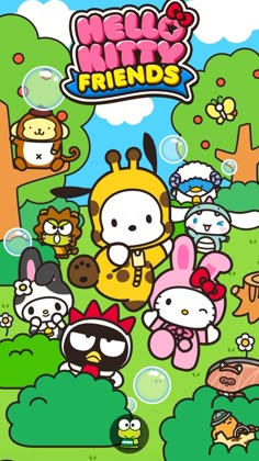 the hello kitty friends game is shown in this screenshot from its official release date