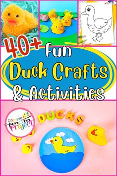 duck crafts and activities for kids to do on the beach or in the pool with their parents