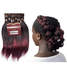 If you have synthetic hair sensitivity, make sure to soak or wash/shampoo your hair before using these Pre stretched braided hair Xpressions! Are you sick and weary of your scalp being damaged by braided hair extensions? Get MARADEK 6 PACKS OF Braiding hair right away. This braiding bundle is made of premium-grade itch-free 100% Kanekalon with a soft yaki texture. The gentle yaki texture feels like natural human hair. FEATURES:!  Pack of 6: enough to cover full head  Low-temperature synthetic fi Hair Extensions For Braids, Types Of Braids, Natural Human Hair, Braid In Hair Extensions, Synthetic Hair Extensions, Braided Hair, Braiding Hair, 6 Packs, Irritated Skin