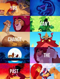 the lion king and other disney characters with their names in different languages, including one that says