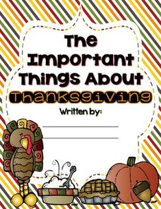 the important things about thanksgiving written by students