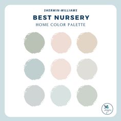 the best nursery color palettes for your baby's room, from sherylin williams