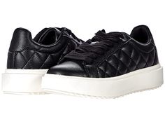 Steve Madden Catcher Sneaker - Women's Shoes : Black Multi : The Steve Madden Catcher Sneaker embraces street-chic style with a low-profile silhouette, round toe, and a contrasting collar. Fabric and man-made upper material. Lace-up design offers a secure fit. Lightly padded tongue and collar. Breathable fabric lining. Cushioned insole for added comfort. Man-made outsole. Imported. Measurements: Weight: 1 lb Product measurements were taken using size 8, width M. Please note that measurements may Chic Sneakers With Cushioned Footbed And Round Toe, Black Sneakers With Textured Upper And Round Toe, Chic Synthetic Sneakers For Spring, Fitted Low-top Casual Sneakers, Chic Streetwear Sneakers For Spring, Chic Spring Streetwear Sneakers, Black Textured Upper Sneakers With Round Toe, Chic Lace-up Synthetic Sneakers, Casual Fitted Lace-up Sneakers