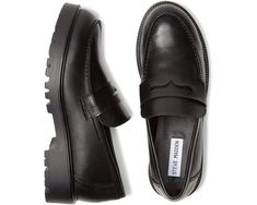 Steve Madden Lotto Loafer | Zappos.com Black Casual Platform Loafers With Vibram Sole, Casual Black Platform Loafers With Vibram Sole, Casual Platform Loafers With Vibram Sole And Round Toe, Platform Loafers With Vibram Sole For Fall, Casual Platform Loafers With Vibram Sole, Trendy Low-top Platform Loafers For Work, Fall Loafers With Vibram Sole And Round Toe, Workwear Low-top Platform Loafers With Lug Sole, Fall Low-top Platform Loafers With Lug Sole