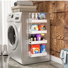 a washer and dryer sitting next to each other