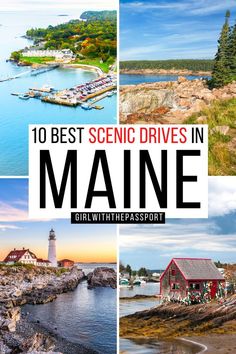 the top 10 best scenic drives in maine