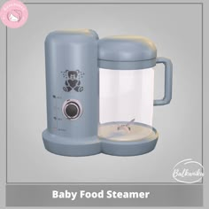 the baby food steamer is on display