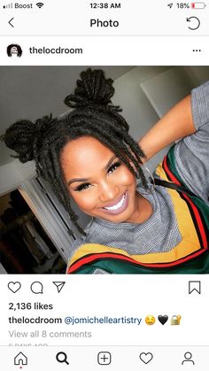 Buns With Locs, Pretty Dreads, Thick Locs, Natural Locs, Prayer Closet, Beautiful Dreadlocks, Loc Inspiration, Short Locs Hairstyles, Beautiful Locs