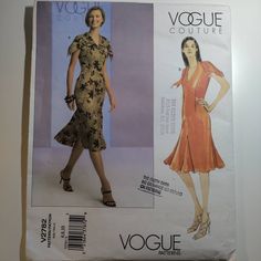 a woman's dress and jacket sewing pattern on the front of a magazine cover