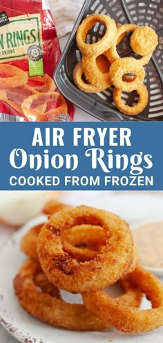 air fryer frozen onion rings in 10 minutes or less