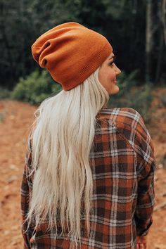 - People are sure to notice this simply beautiful beanie! - Soft knitted material - Fitted ribbed hemline One Size Beanie For Fall, Knit Cap For Fall, One Size Solid Color Hat For Fall, Rust Beanie Outfit, Ribbed Beanie Hats For Fall, Cozy Soft Knit Hat For Fall, Soft Knit Beanie For Everyday In Fall, Everyday Soft Knit Beanie For Fall, Ribbed Beanie For Fall