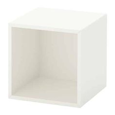 an empty white cube on a white background