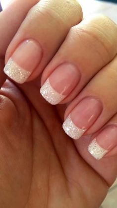 French Manicure Nail Designs, Manicure Nail Designs, Smink Inspiration, French Nail Designs, Nail Art Wedding, Bride Nails, Manicures Designs