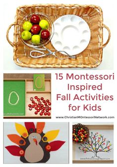 the top ten monteri - inspired activities for kids to do with fall leaves and apples