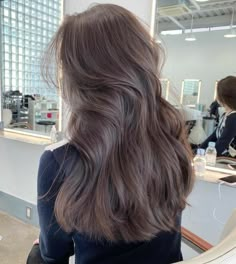 Ashy Brown Hair Colors, Ashy Brown Hair Asian, Lavender Greige Hair, Brown Cool Tone Hair, Ashy Brown Hair Color, Cool Toned Hair Color, Ashy Brunette Hair, Cool Tone Brown Hair, Mousy Brown Hair