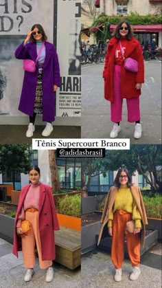 Bright Winter Outfits Casual Street Styles, Maximalist Outfit Inspiration, Autumn Outfits 2023 Colorful, Curvy Maximalist Style, Colorful Fashion Winter, Artsy Eclectic Fashion, Vibrant Winter Outfits, Colorful Fall Outfits 2023, Midsize Maximalist Fashion