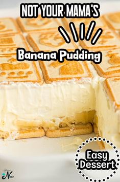 Not Your Mama’s Banana Pudding is a rich and creamy no-bake dessert that is loaded with fresh banana slices, a creamy pudding mixture, and crunchy chessman cookies. Bake Dessert, Pudding Desserts, Banana Slice, Trending Recipes