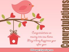 congratulationss on moving into new home may it bring happiness year after year greeting card