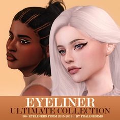 EYELINER Ultimate Collection | Patreon Sims 4 Cc Eyeliner Patreon, Eyeliner Collection, Cat Eye Eyeliner, Eye Highlighter, Cat Eyeliner