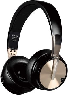 the headphones are black and silver