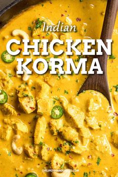 Indian Chicken Korma, Korma Paste, Chicken Korma Recipe, Korma Recipe, Indian Chicken Recipes, Indian Dinner, Chicken Korma