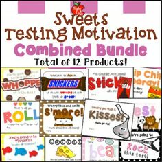 the sweetest testing motivation bundle for students to use