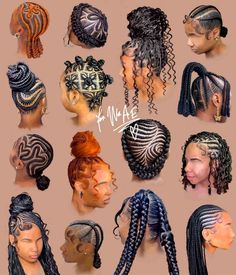 Fai Fai Marya 🥀🤓✍🏽🎨🎶♐️🇭🇹 | BLACK GIRL HAIR :: A thread The collection is building 💗 . . . . . . . . #blackwomenart #blackcreative #digitalart #blackwomencontent … | Instagram 2000s Hair Styles Black Women, Natural Hair Updo Wedding, Short Hair Twist Styles, Hair Braid Patterns, Hair Threading, Natural Hair Art, Braids Hairstyles Pictures, Twist Braid Hairstyles, Protective Hairstyles Braids