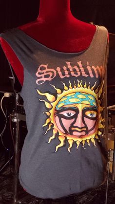 Sublime handmade tank top size small.  Weaved back design.   Raw edge cut, no sew. Ready to ship! Sublime Band, Syracuse Ny, Band Shirt, No Sew, Band Shirts, Back Design, Raw Edge, Womens Tank, Womens Clothing Tops