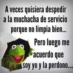 kermie the frog with spanish text in front of it and an image of muppet